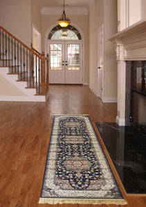 Passatoia corsia tappeto lungo corridoio ingresso salotto AMIRA BLU –  SmartDecoHome
