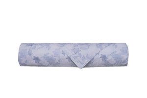 Juego de sábanas fundas de almohada estampado fantasía 100% algodón Made in Italy GINKGO AZUL CLARO