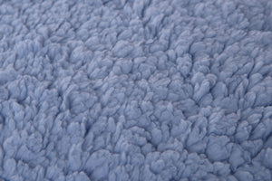 Coperta plaid soffice morbido caldo resistente plaid divano plaid letto in pile flanellato retro agnellato sherpa 130 X 160 CM CUORI JACQUARD AZZURRO - SmartDecoHome